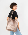 Tote Bag Bronze Metallic